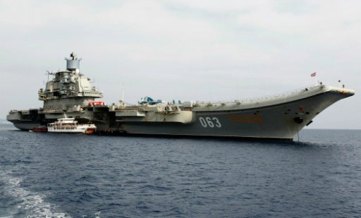 Russia's flagship aircraft carrier Admiral Kuznetsov to be deployed in the eastern Mediterranean Sea off the coast of Syria