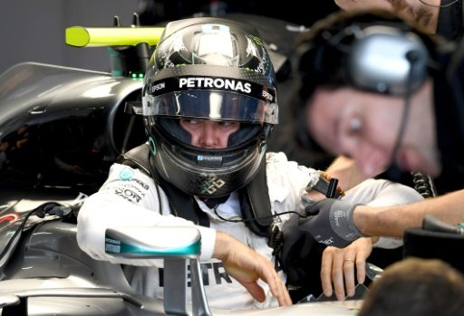Mercedes' German driver Nico Rosberg clocked one minute 32.092 seconds at Japanese qualifying. AFP Photo