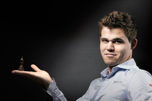 Norwegian world chess champion Magnus Carlsen is hoping to prove that "smart is the new sexy," as he prepares to defend his title against Russia's Sergei Karyakin. - AFP/