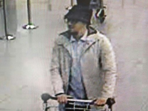 Mohamed Abrini was dubbed the "man in the hat" after this CCTV image showed him moments before the Brussels airport bombing in March 2015 ,Belgian Federal Police/AFP photo