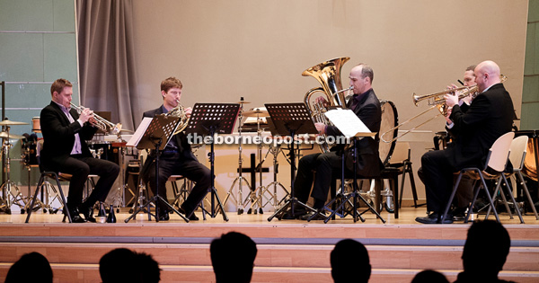 Onyx Brass in action for the first time in Kuching with SJS Band in ‘A Brass Spectacular’.