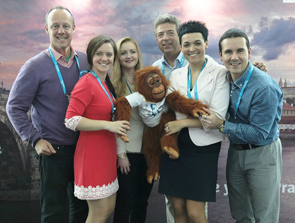 An orang utan puppet was a major highlight at the Congress.