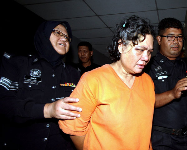 Nor Aini pleaded not guilty in the Sessions Court in Ipoh. — Bernama photo