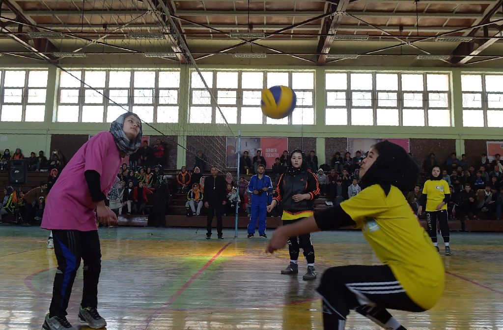 The United Nations hosted the tournament as part of a campaign against gender violence in Afghanistan. AFP Photo