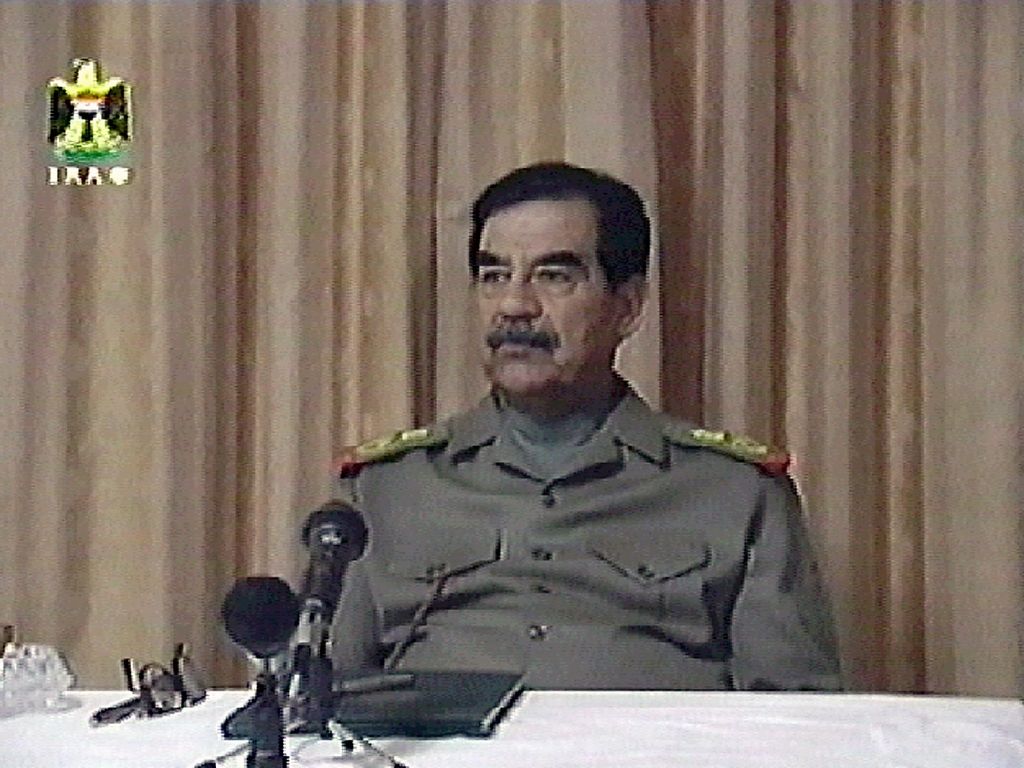 Iraqi President Saddam Hussein, pictured on March 21, 2003. AFP Photo