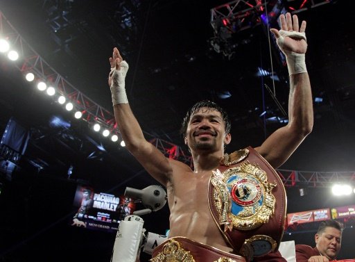 In his last fight in November, Manny Pacquiao reclaimed the World Boxing Organization welterweight title for the third time -AFP photo
