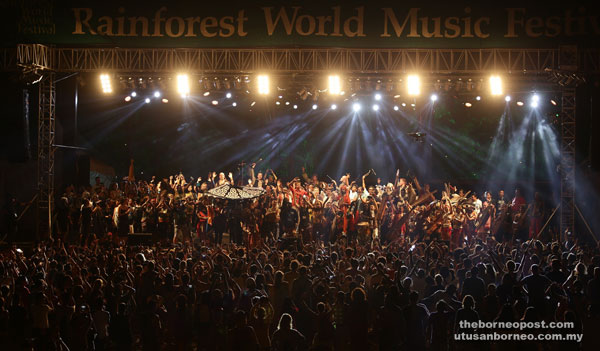 File photo shows the crowd at last year’s Rainforest World Music Festival.