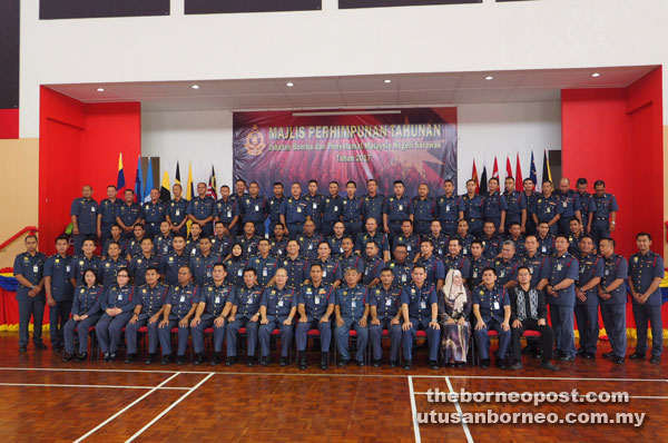 Senior officers in a photocall after the annual assembly.