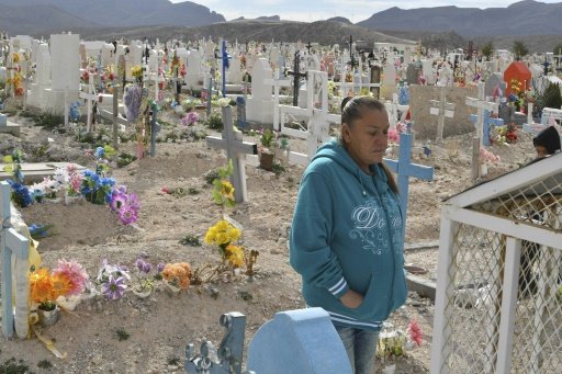 Maria Guadalupe Guereca visits the grave of her murdered son Sergio Hernandez in Ciudad Juarez, Chihuahua, Mexico,by Paula VILELLA, with Jean ARCE in Mexico City | AFP photo