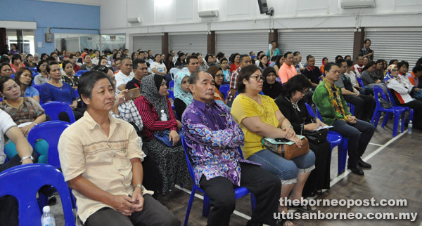 A section of parents at the dialogue held at SMK St Joseph.