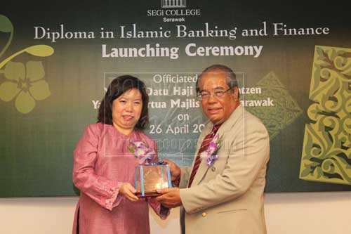 WIDER CAREER PERSPECTIVE: Launching of Diploma in Islamic Banking in April last year.