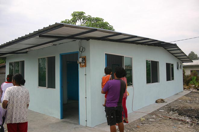 The newly-built house for Sultan and his family.