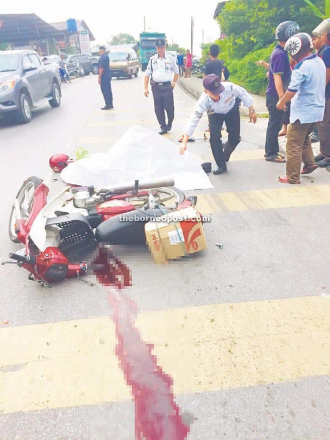 Dispatch rider perishes in road accident  Borneo Post Online