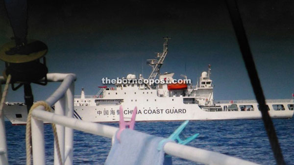 According to local fishermen, the China Coast Guard vessel is still anchored at Luconia Shoals.