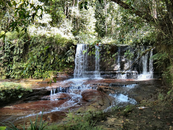 Visitors can cool down at several waterfalls after a good trek.
