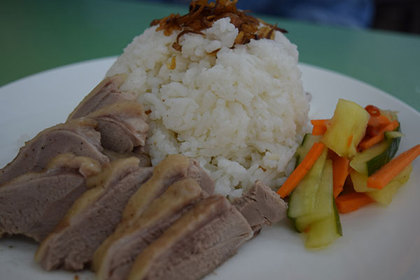 Teochew duck rice.