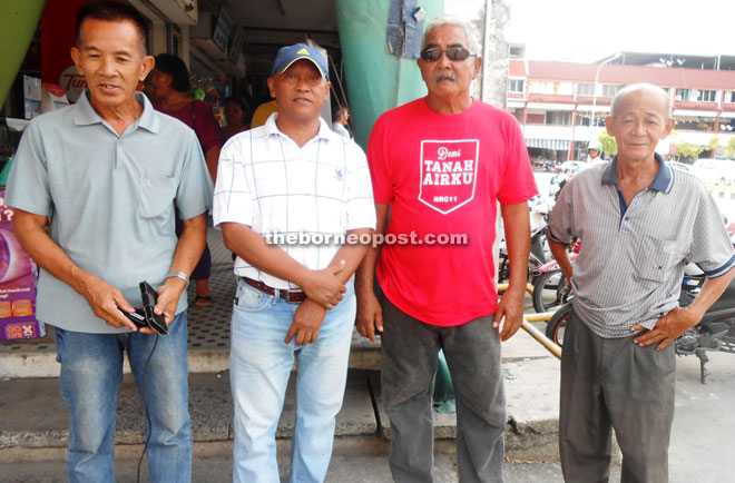 From left to right – Hamid Hassan, Mohd Kassim, Mohd Yusof and Mohd Rahman.