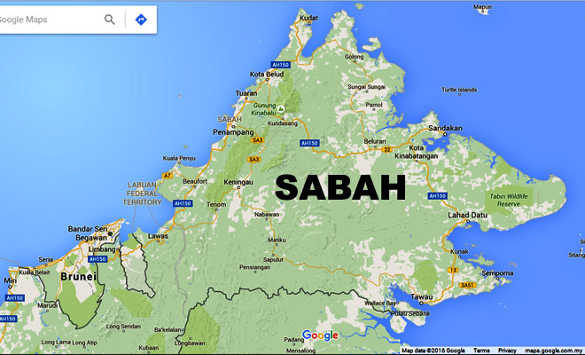 Peta Sabah Google Maps