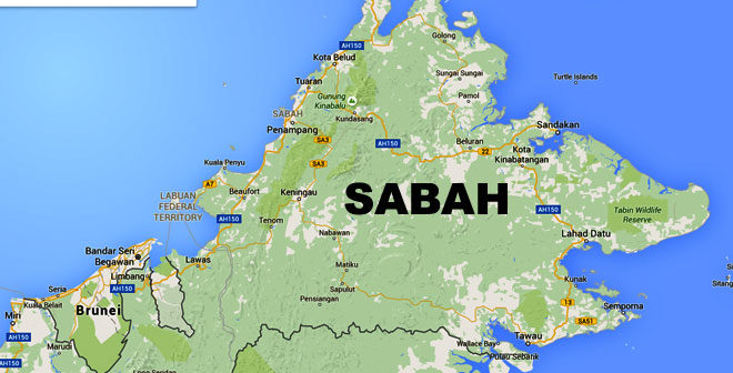 Sabah peta Voordat je
