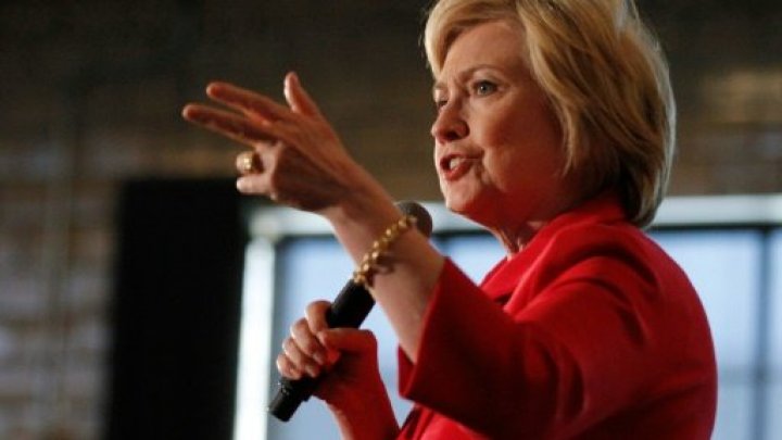 Democratic presidential candidate Hillary Clinton addresses the crowd on May 16, 2016, in Bowling Green, Kentucky. Photo by AFP