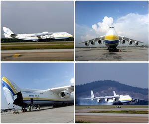 The Antonov An-225 Mriya lands at KLIA.