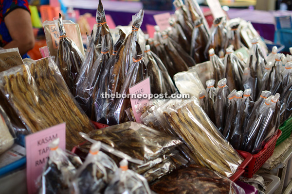 Packed smoked and salted fish at Lachau Market. 