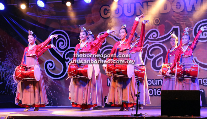 Members of Chai Yun Fai Cultural Troupe performs a Korean-inspired show called ‘The Love of Drums’.