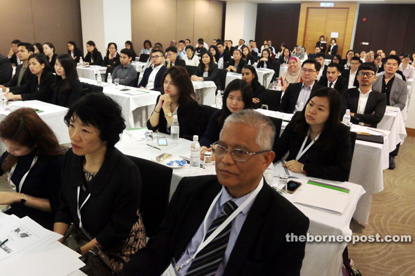 Some 100 legal practitioners attending the course. — Photo by Jeffery Mostapa