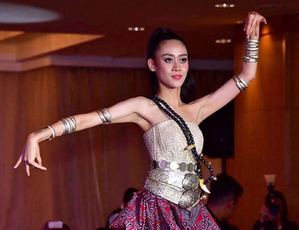 Performing during the talent segment of Miss Malaysia World 2016.