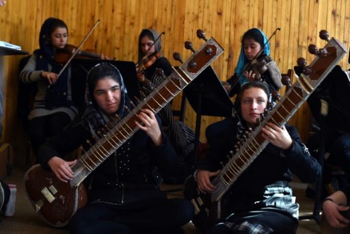 Music was banned during the Taliban's repressive 1996-2001 rule in Afghanistan and is still frowned upon in the tightly gender-segregated conservative society. - AFP/Anne Chaon