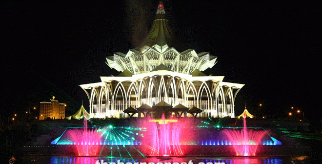 Darul Hana Musical Fountain City S Latest Tourist Draw Borneo Post Online