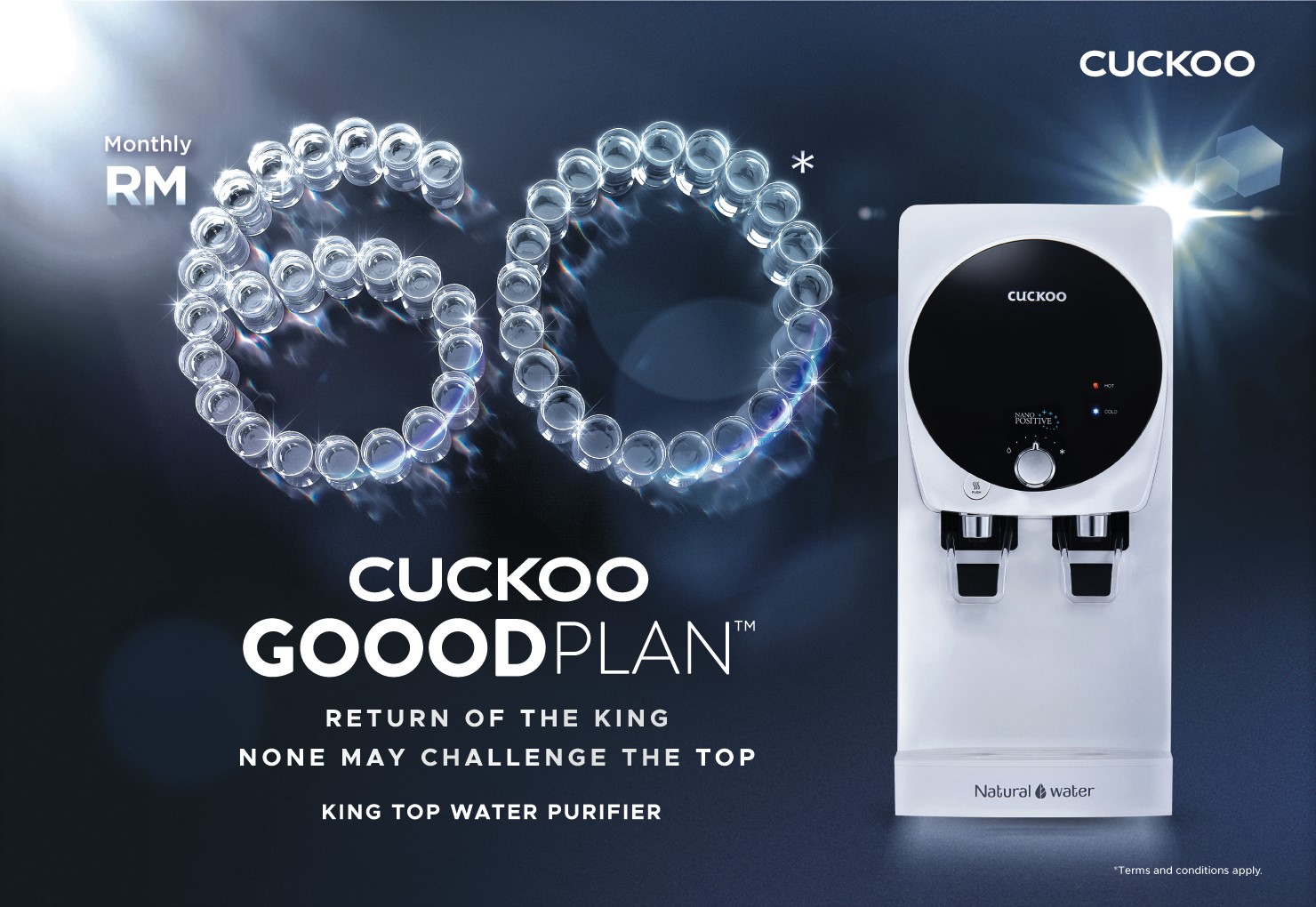 Cuckoo Gooodplan Returns With Rm60 Per Month Offer For King Top Water Purifier