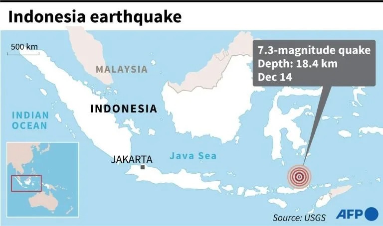 Gempa 7,3 Magnitudo guncang Indonesia, tsunami ‘mungkin’