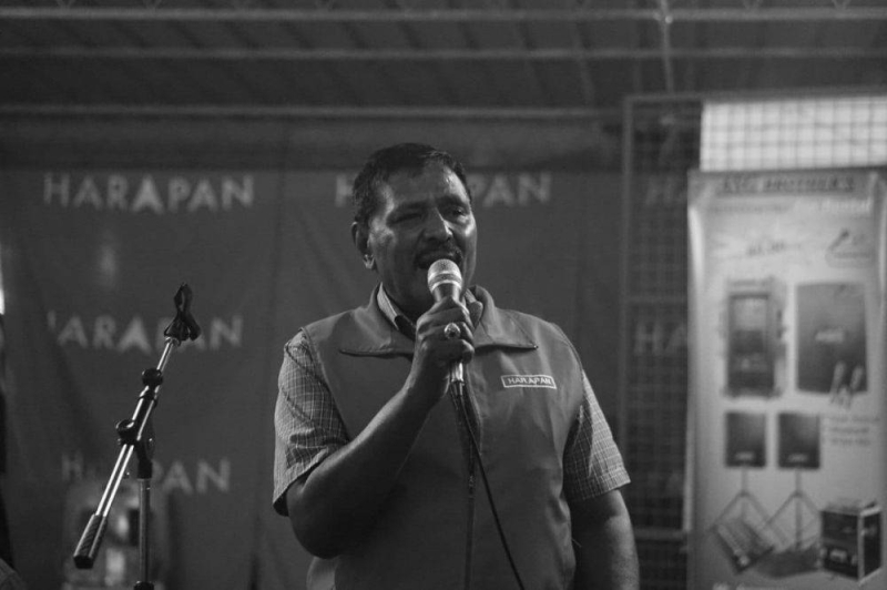 Le candidat du PH pour Padang Serai M. Karupaiya décède après être tombé en campagne électorale