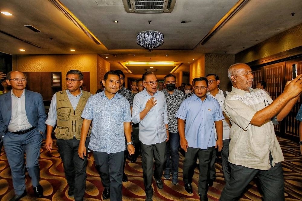 Les dirigeants de Pakatan lors de discussions intra-coalition à l’hôtel Seri Pacific à KL