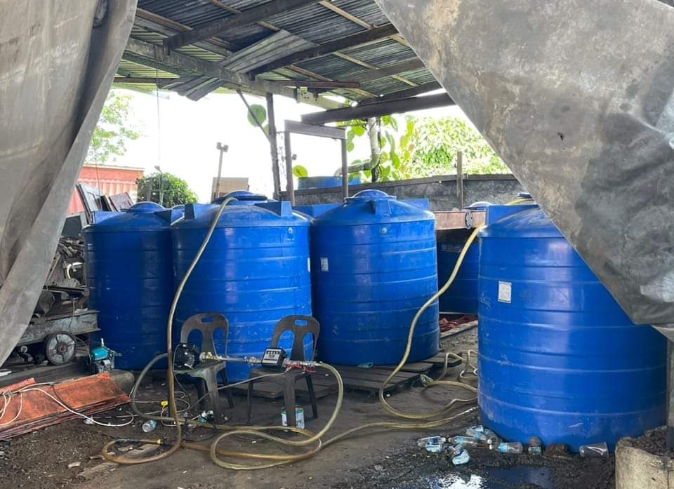 La police maritime saisit 5 950 litres de diesel à Sibu