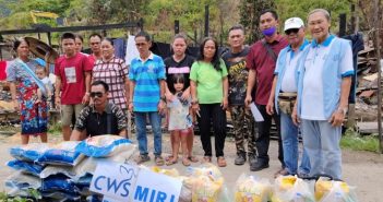 Catholic Welfare Services delivers relief aid to Telang Usan’s fire victims  