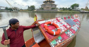 Iconic Sarawak ‘perahu tambang’ boats embrace modern tech
