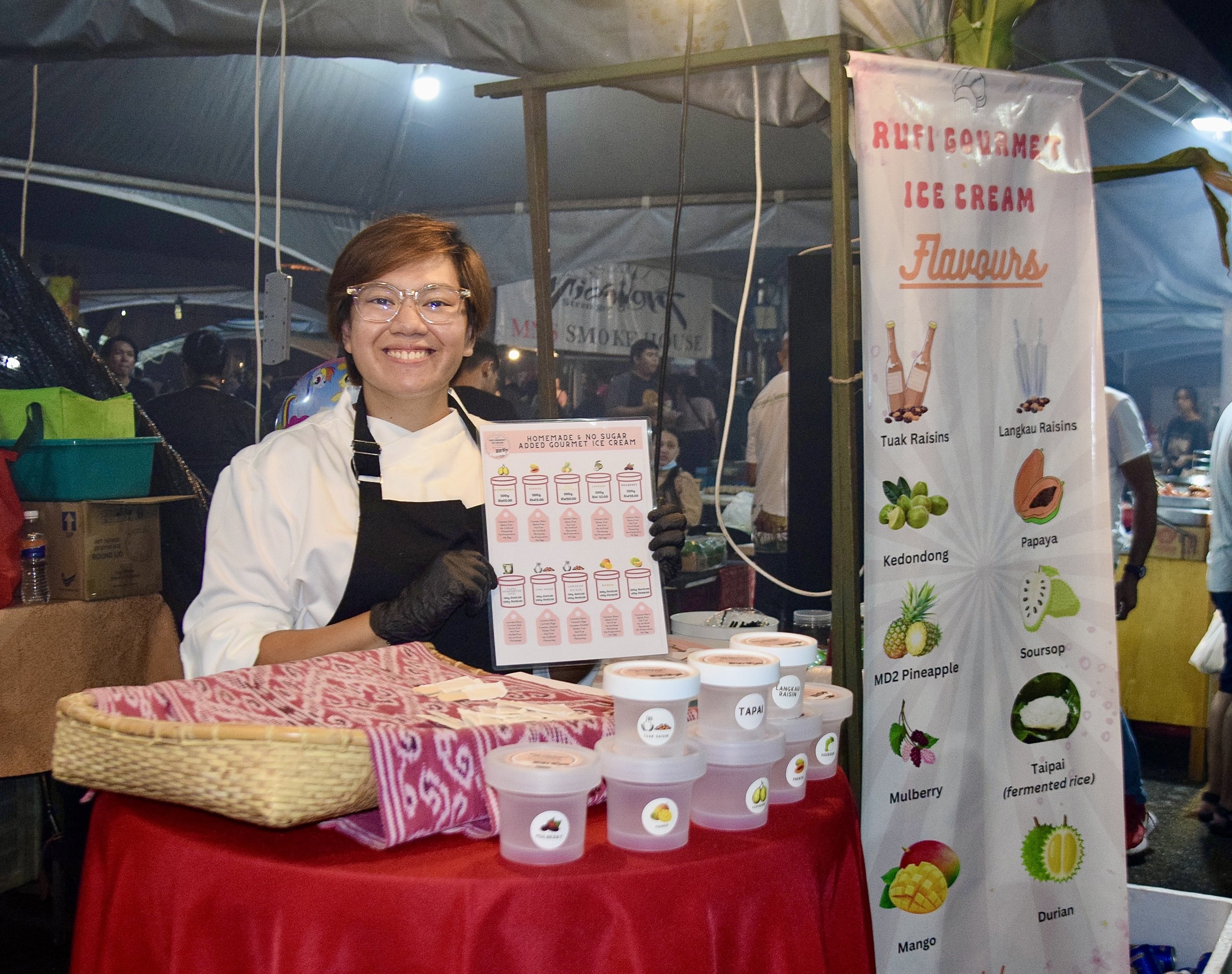 Langkau and tuak meet gourmet ice cream in creation by Kuching entrepreneur